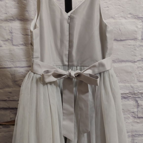 Flower Girls Spaghetti Strap Tulle Dress Long A Line Wedding Pageant Dress - Picture 8 of 8